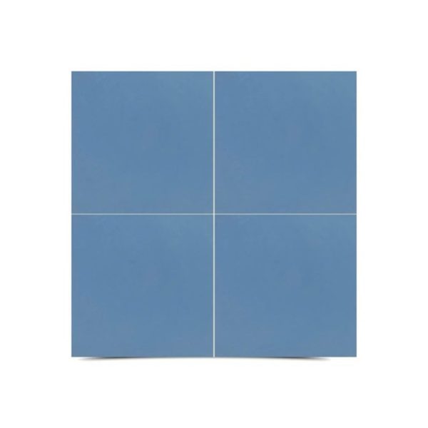 Moroccan Blue Cement Tile | Handcrafted Zellige Collection