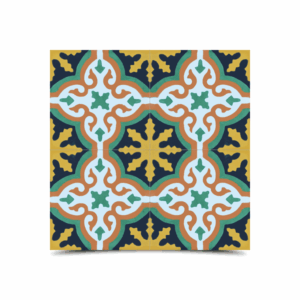Moroccan Cement Pattern Tiles in Multi-Colors - Timeless Elegance