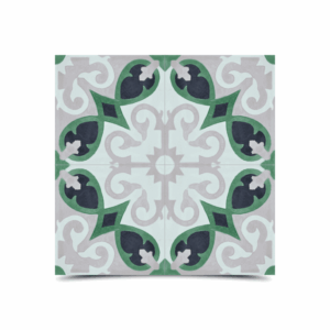 Moroccan Floral Cement Tiles - Spring Color Palette