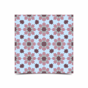 Vibrant Moroccan Cement Purple Geometric Tiles - High Quality