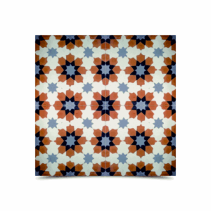 Moroccan Geometric Cement Tiles - Multi-Color Pattern