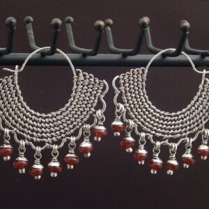 Moroccan Tuareg Berber Geometric Earrings - Handcrafted Contemporary Jewelry