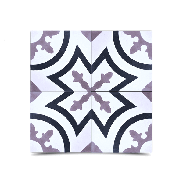 Moroccan Cement Pattern Black - Elegant Moorish-Inspired Tiles