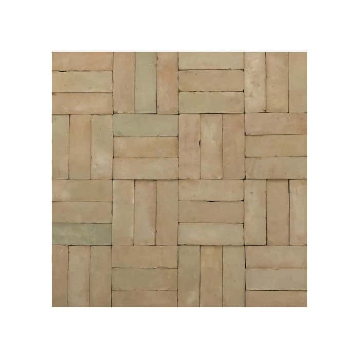 Earthy Beige Moroccan Bejmat Tiles - Handmade Vintage Elegance