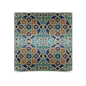 Authentic Moroccan Geometric Hand Painted Tiles - Vibrant Colors
