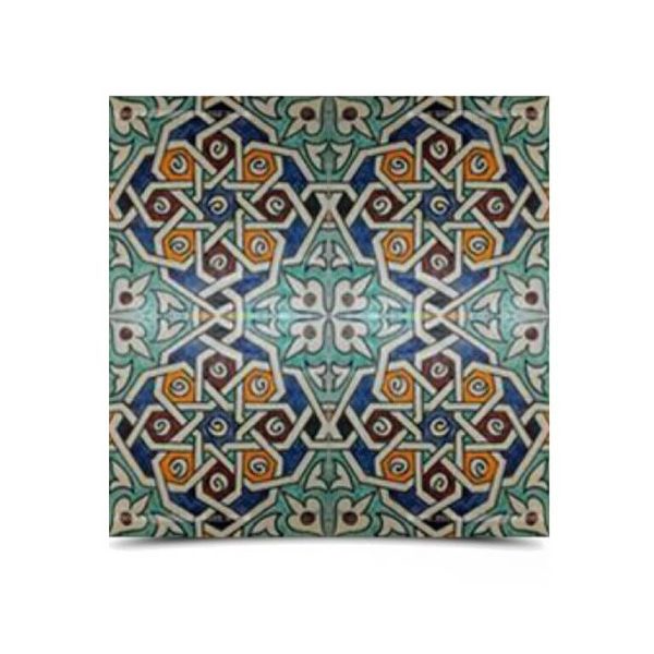 Authentic Moroccan Geometric Hand Painted Tiles - Vibrant Colors