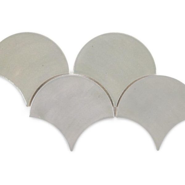 Moroccan Fish Scales - Light Grey Mermaid Tiles