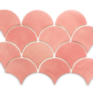 Captivating Grapefruit Moroccan Fish Scale Tiles