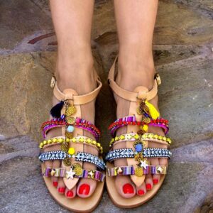 Bohemian Handcrafted Chic Sandals by Boho Vibes - Trendy & Comfortable Footwear