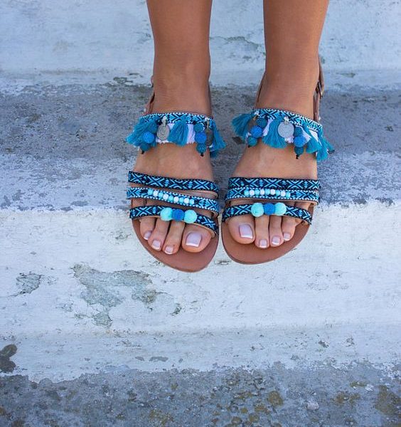 Boho Chic Summer Sandals - Trendy Bohemian Footwear