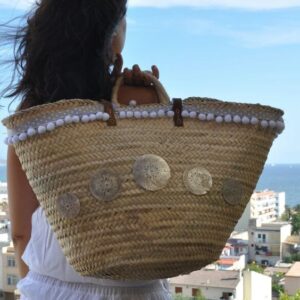 Moroccan Handwoven Eco-Friendly Handbag | Handbag Basket 026