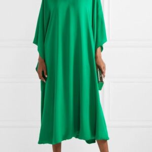 Moroccan-Inspired Bohemian Kaftan Dress with Embroidery