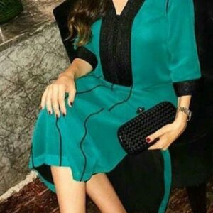 Boho Chic Embroidered Kaftan Dress | Moroccan Caftan