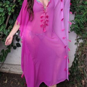 Moroccan Kaftan Style Beach Cover Up - Royal Vacation Maxi