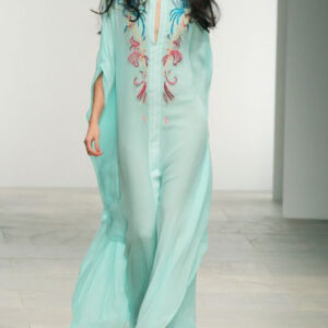 Beach Cover Up Dress - Moroccan Kaftan-Inspired Silky Design