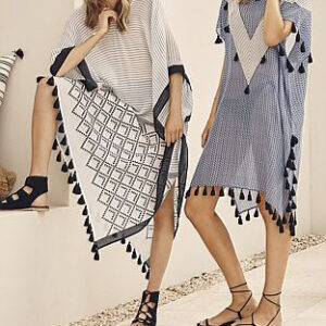 Vacation Maxi Moroccan Beach Cover Up | Silky Caftan