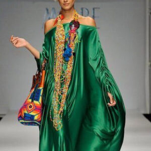Exquisite Moroccan Embroidered Kaftan Dress - Bohemian Chic Style