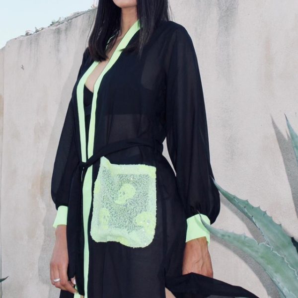 Elegant Maxi Moroccan Beach Cover Up | Eye-Catching Prints