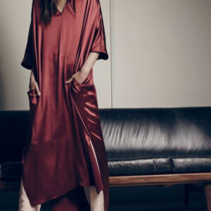 Moroccan Embroidered Kaftan Dress for Bohemian Chic Style.