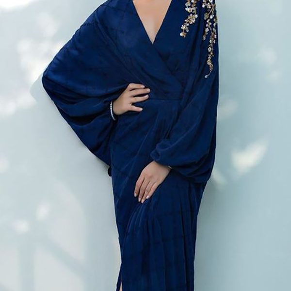 Elegant Moroccan Embroidered Kaftan Dress - Chic Bohemian Style