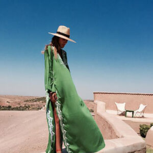 Moroccan Beach Caftan Cover Up - Luxury Kaftan for Beach Vacation