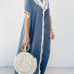 Exotic Embroidered Moroccan Kaftan Dress for Stylish Occasions.