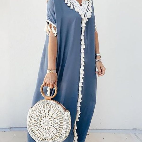 Exotic Embroidered Moroccan Kaftan Dress for Stylish Occasions.