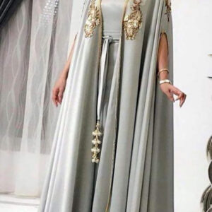 Bohemian Moroccan Embroidered Kaftan Dress 214 - Unique Casual Chic Option