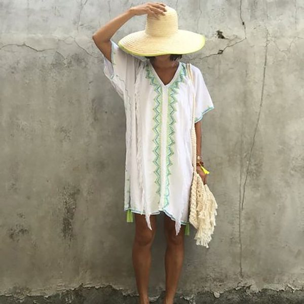 Chic Moroccan Kaftan Caftan Beach Cover Up - Elegant Design