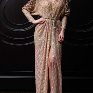 Moroccan Embroidered Kaftan Dress | Bohemian Chic Statement