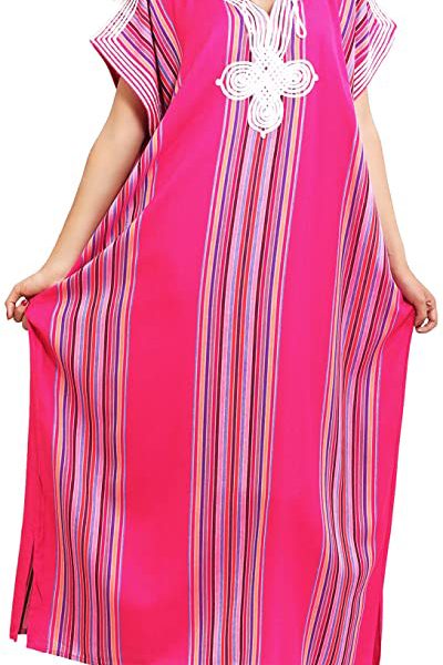 Elegant Moroccan Embroidered Kaftan Dress - Bohemian Chic Icon