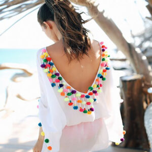 Maxi Moroccan Beach Cover Up | Elegant Vacation Essential