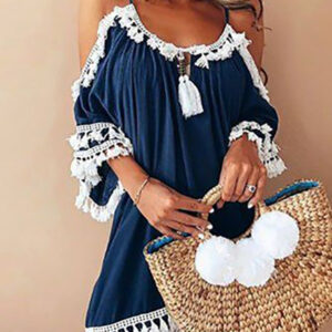 "Moroccan-Inspired Silky Beach Cover Up | Front Slit Maxi Caftan"