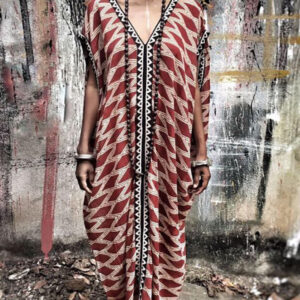 Exquisite Moroccan Embroidered Kaftan Dress for Stylish Statements