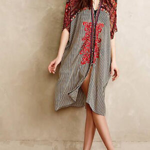 Moroccan Kaftan Style Beach Cover-Up | Vacation Maxi Dress