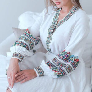 Moroccan Embroidered Kaftan Dress | Chic Bohemian Style