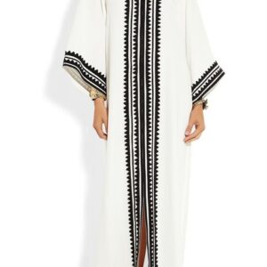 Moroccan Kaftan Dress 044 - Bohemian Chic Embroidered Kaftan