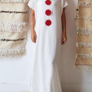 Exquisite Embroidered Moroccan Kaftan Dress 078 - Bohemian Chic Statement Piece - $0.00.