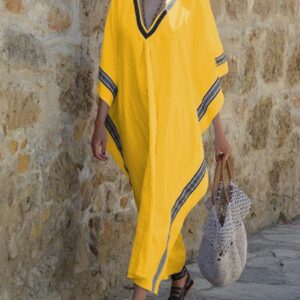 Exquisite Moroccan Caftan Dress 094 with Stylish Embroidery