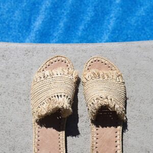 Rustic Eco-Friendly Straw Sandals - Lightweight & Durable