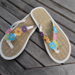 Eco-Friendly Straw Sandals 035 - Sustainable Style & Comfort
