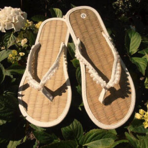 Chic Straw Sandals - Elegant and Eco-Friendly Footwear