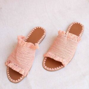 Chic Handcrafted Straw Sandals for Stylish Summer Outings