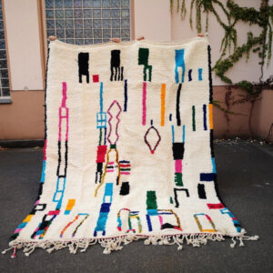 Handwoven Azilal Berber Tribal Wool Rug