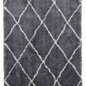 Handwoven Moroccan Beni Ourain Rug | Geometric Diamond Pattern