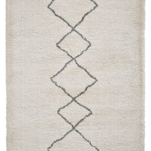 Moroccan Handwoven Beni Ourain Zigzag Rug