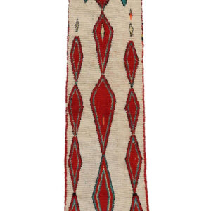 "Moroccan Azilal Wool Berber Rug 020 - Vintage Charm, Customizable Dimensions"