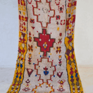 Moroccan Azilal Berber Wool Rug - Handwoven Tribal Design