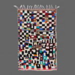 Moroccan Geometric Wool Rug - Handcrafted Berber Design