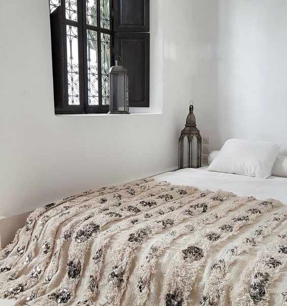 Moroccan Wedding Blanket | Handcrafted Wool Blanket